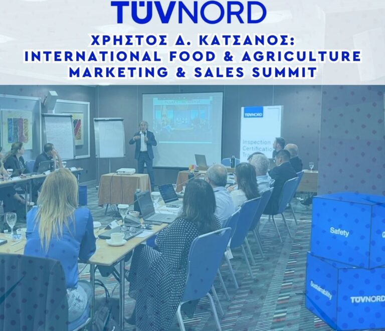 TUV NORD – International Food and Agriculture Marketing & Sales SUMMIT 2024 Athens, Greece